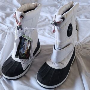PAJAR Canada Kid's Toggle White Duck Boots size 12